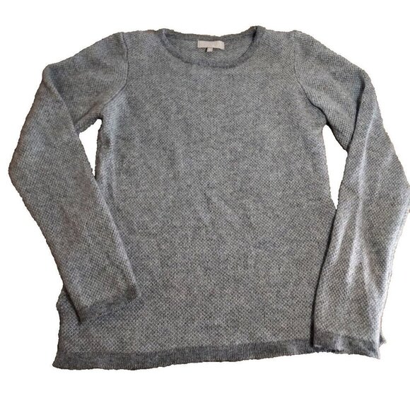 Benedetta B Eggshell Gray Crew Neck Wool Cashmere Blend Sweater, Women's‎ Small - Picture 1 of 7
